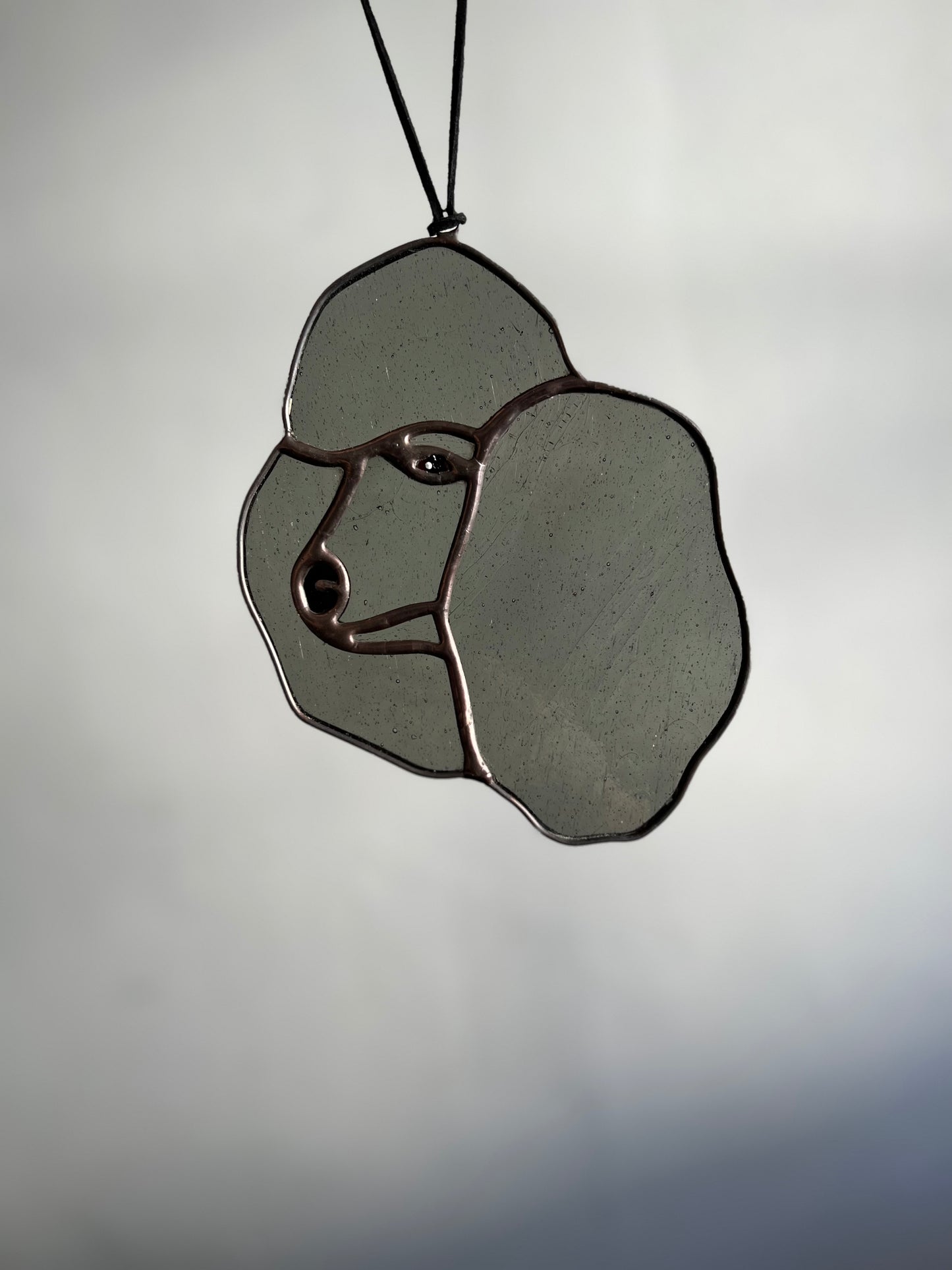 Stained Glass Poodle Suncatcher