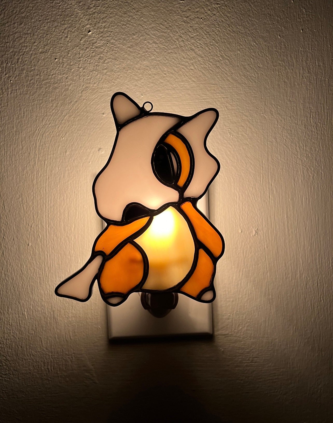 Cubone Inspired Stained Glass Suncatcher or Nightlight