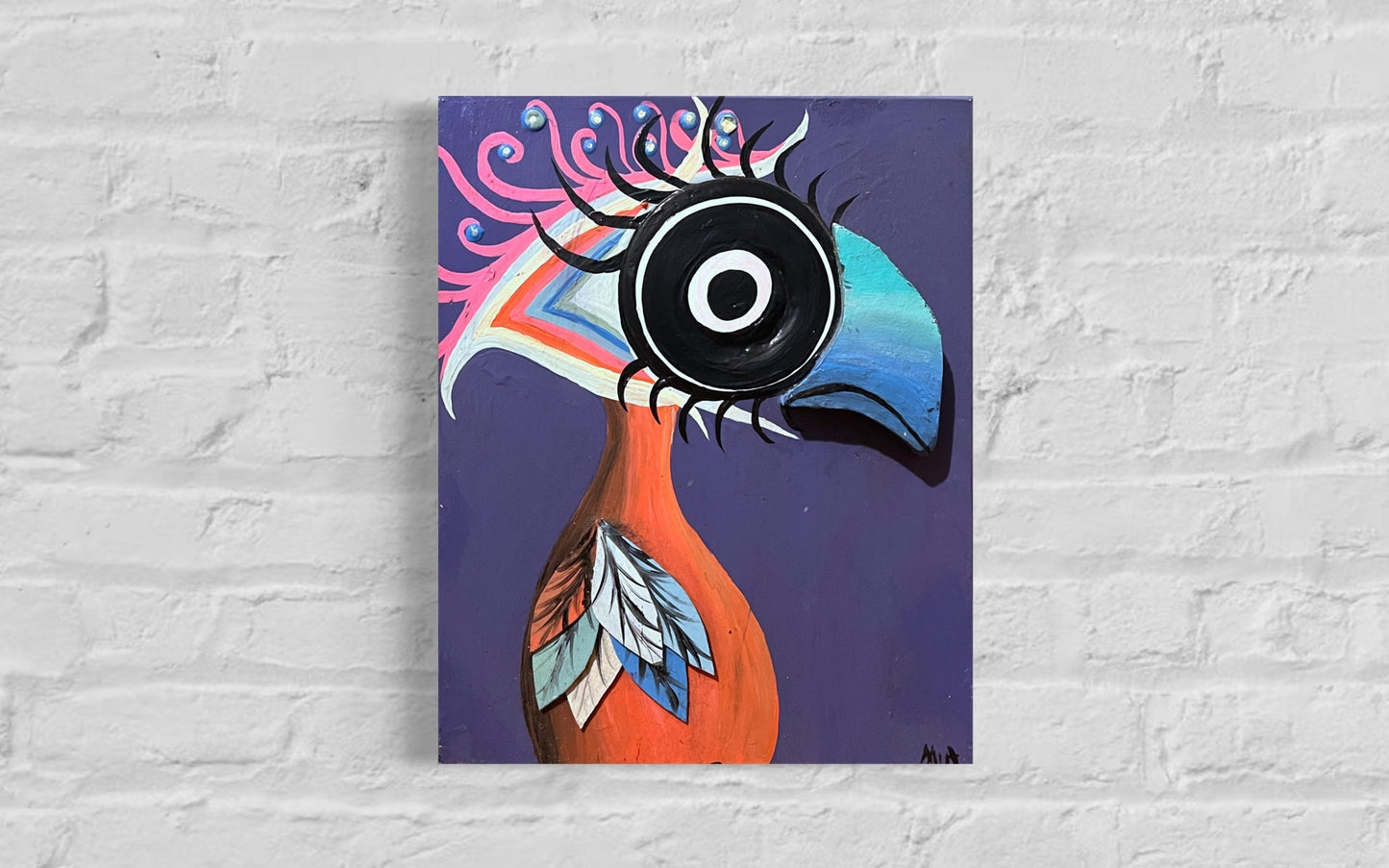 Abstract Bird Painting