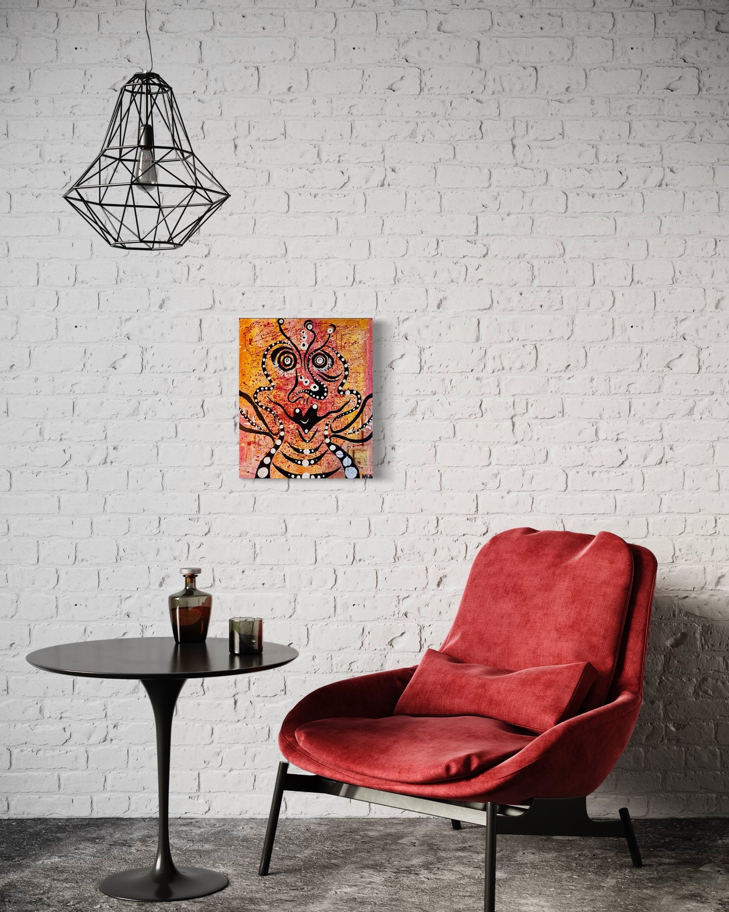 Abstract Bee Painting