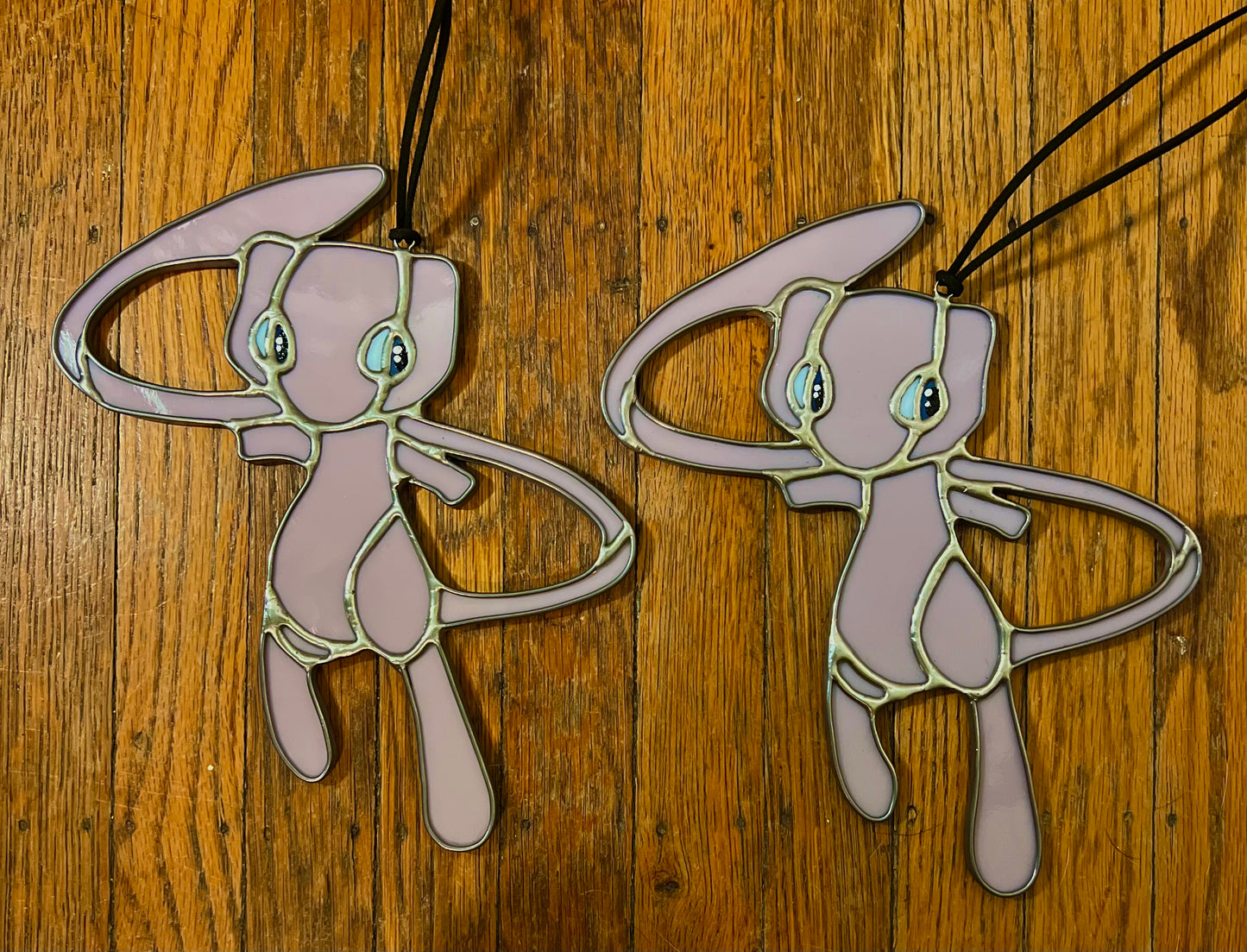 Mew Inspired Stained Glass Suncatcher or Nightlight