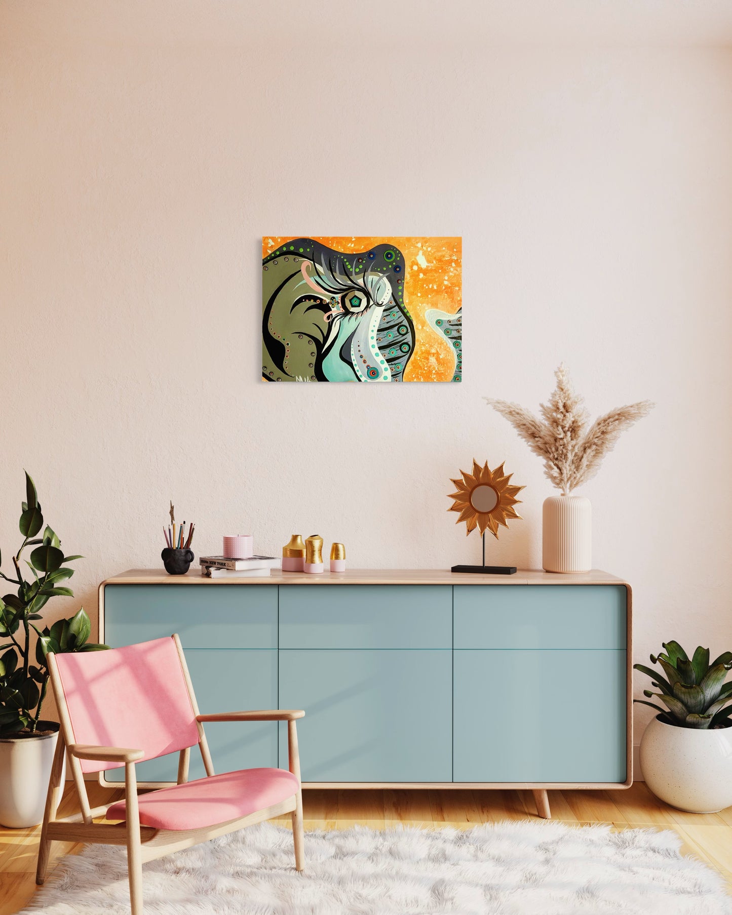 Abstract Elephant Painting