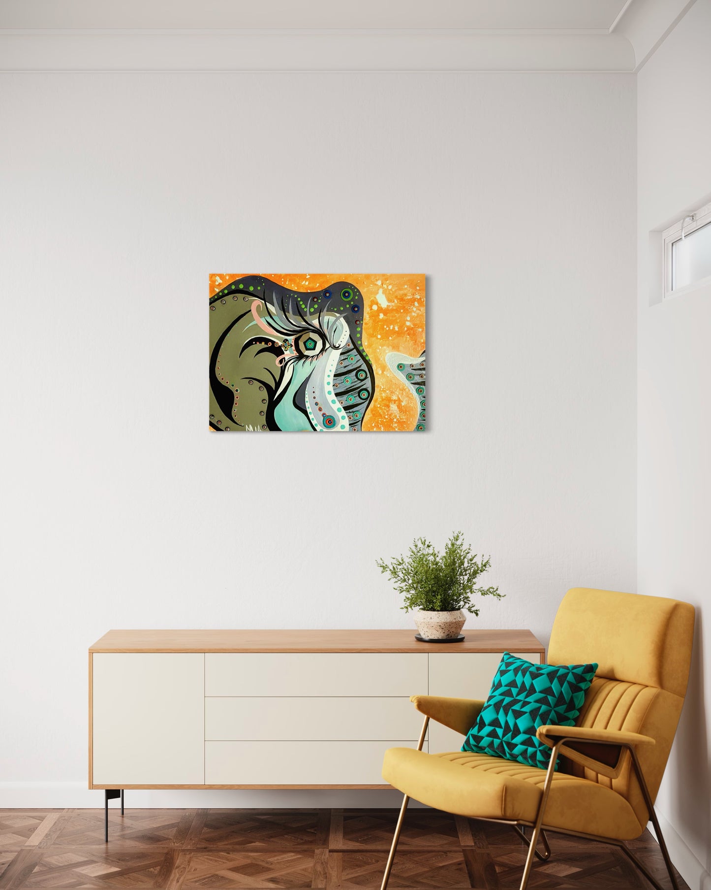 Abstract Elephant Painting