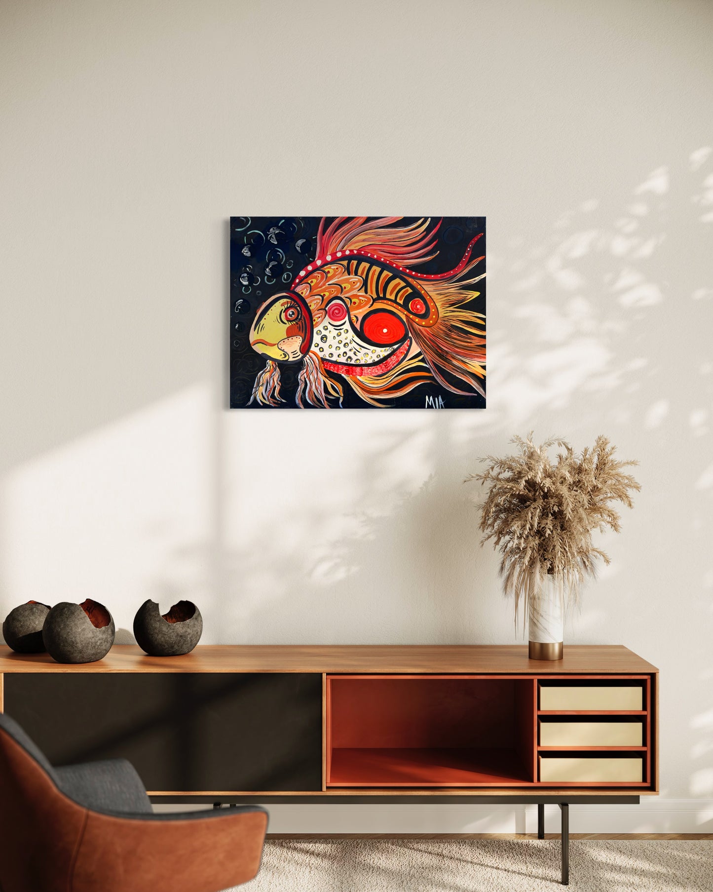 Fish Abstract Painting