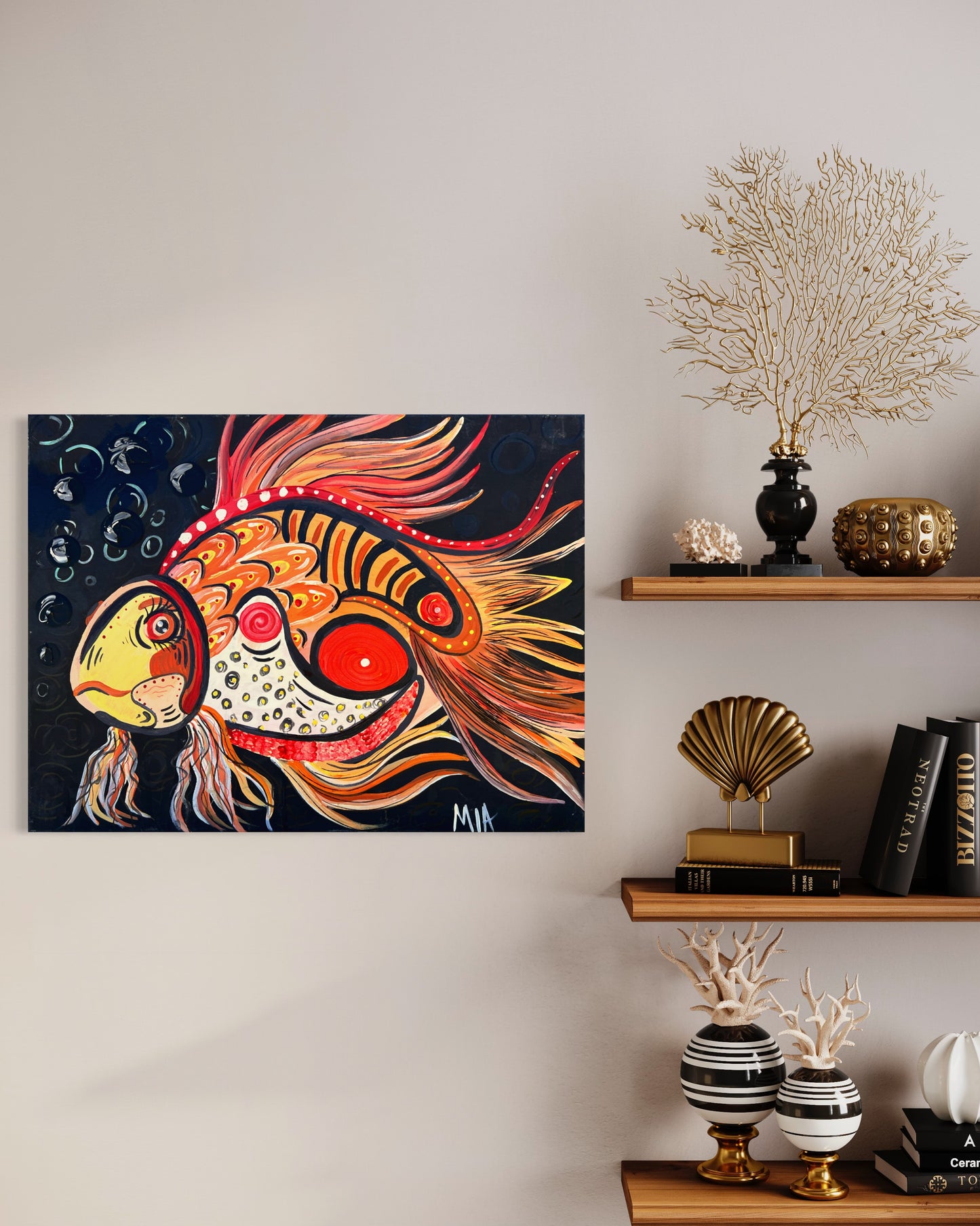 Fish Abstract Painting