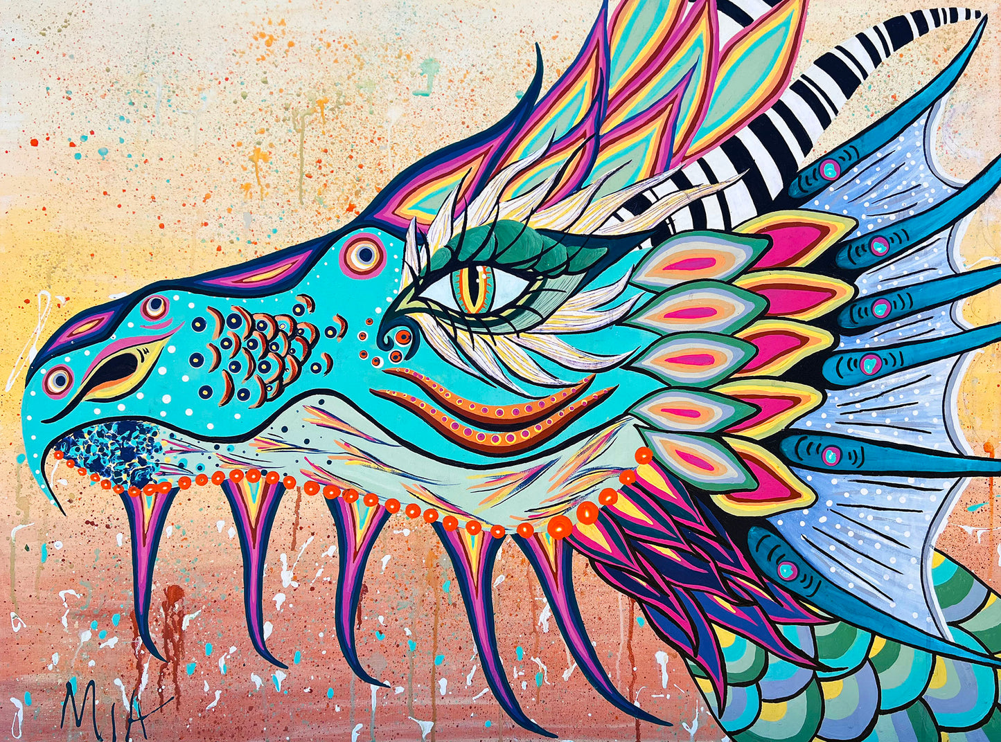 Abstract Dragon Painting