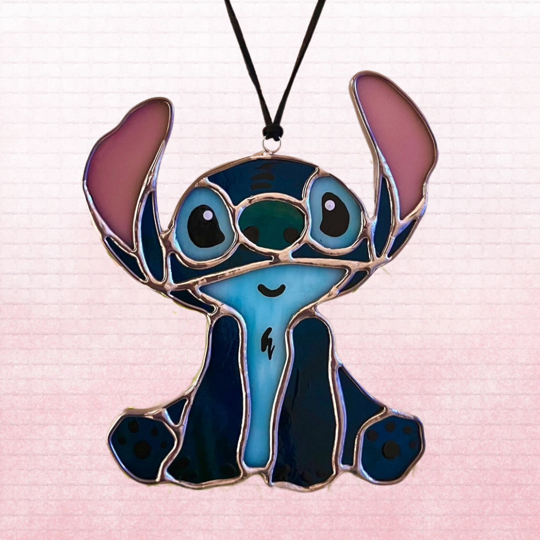 Stitch Inspired Stained Glass Suncatcher or Nightlight
