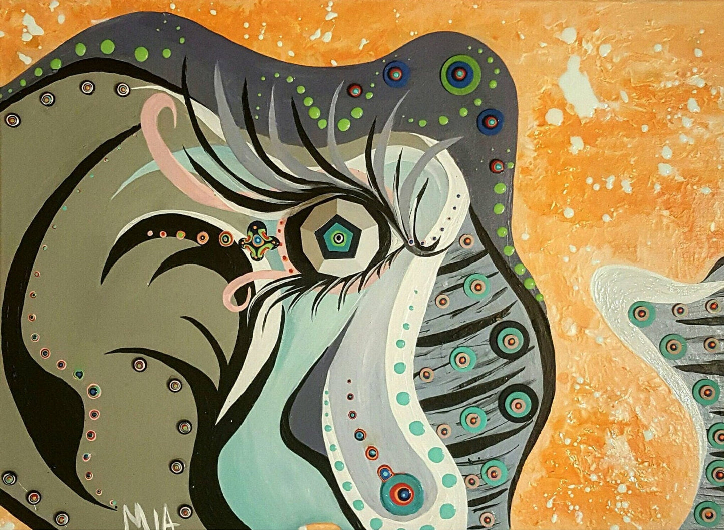 Abstract Elephant Painting