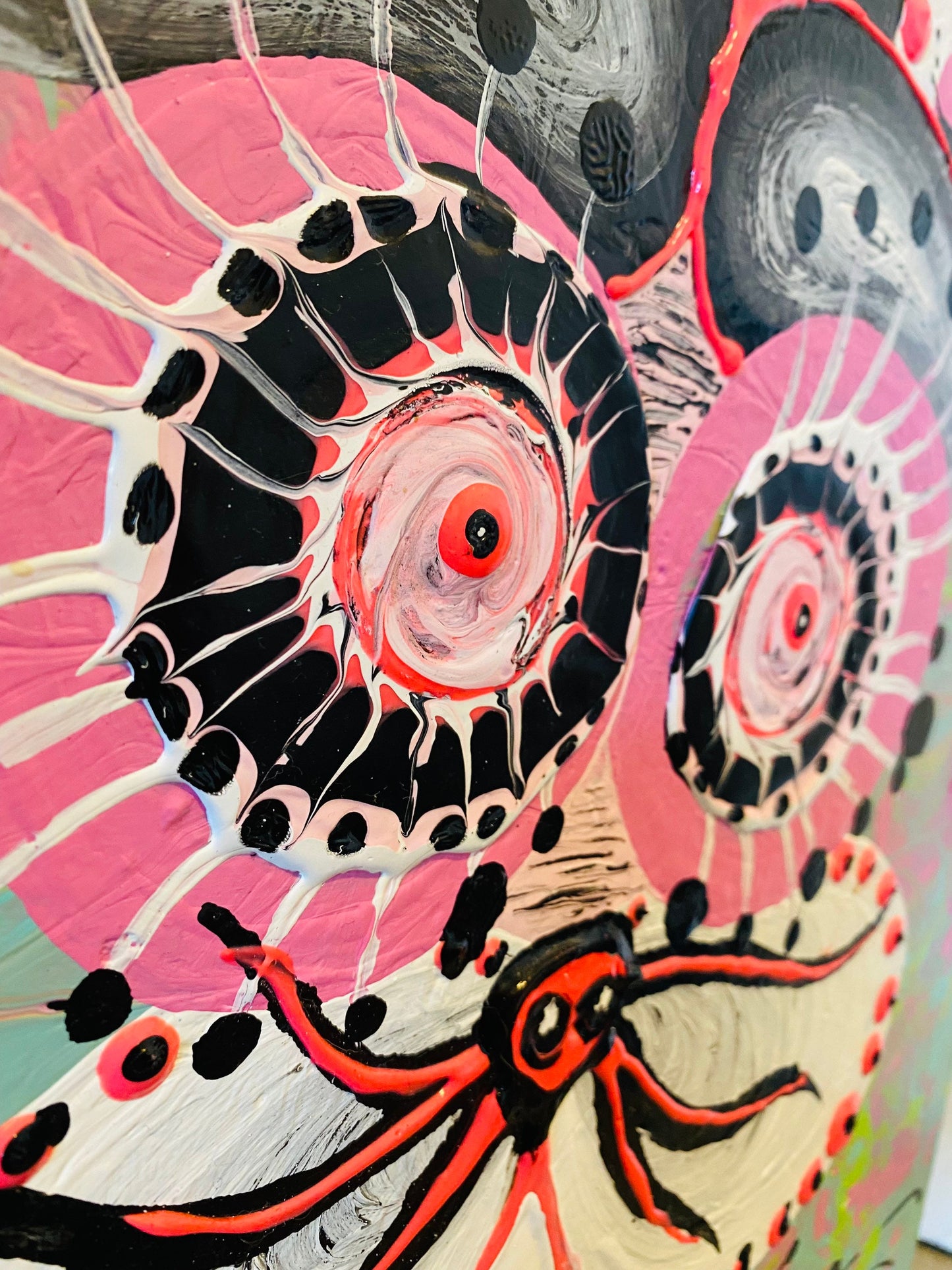 Abstract Crazy Rabbit Painting