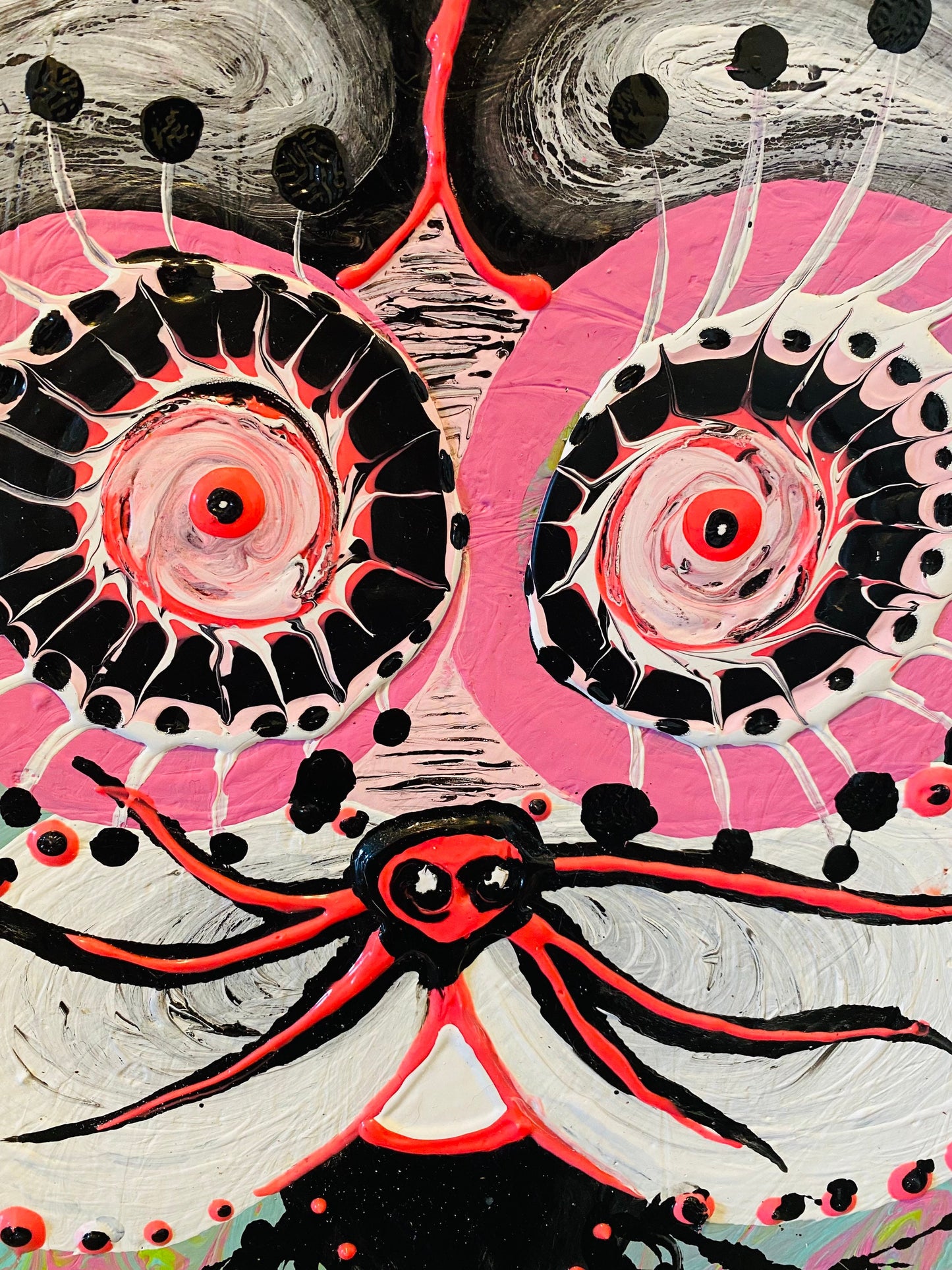 Abstract Crazy Rabbit Painting