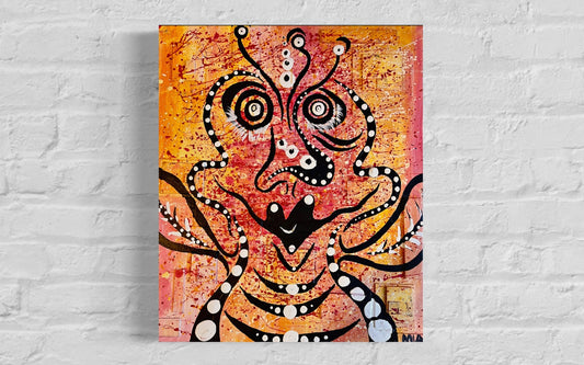 Abstract Bee Painting