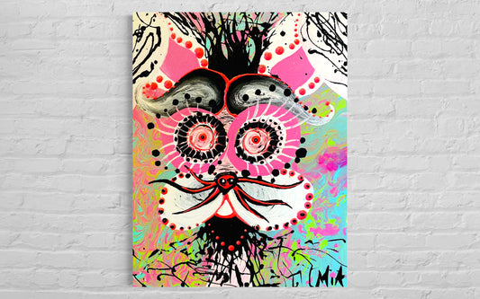 Abstract Crazy Rabbit Painting