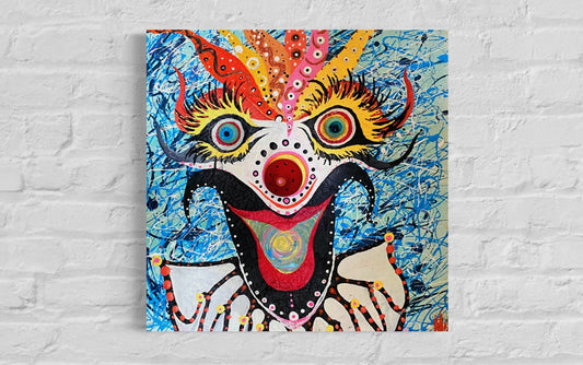 Abstract Clown Painting