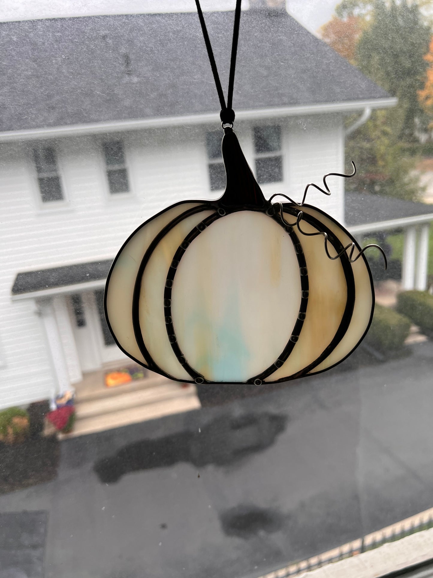 Stained Glass Suncatcher Pumpkins Halloween Fall