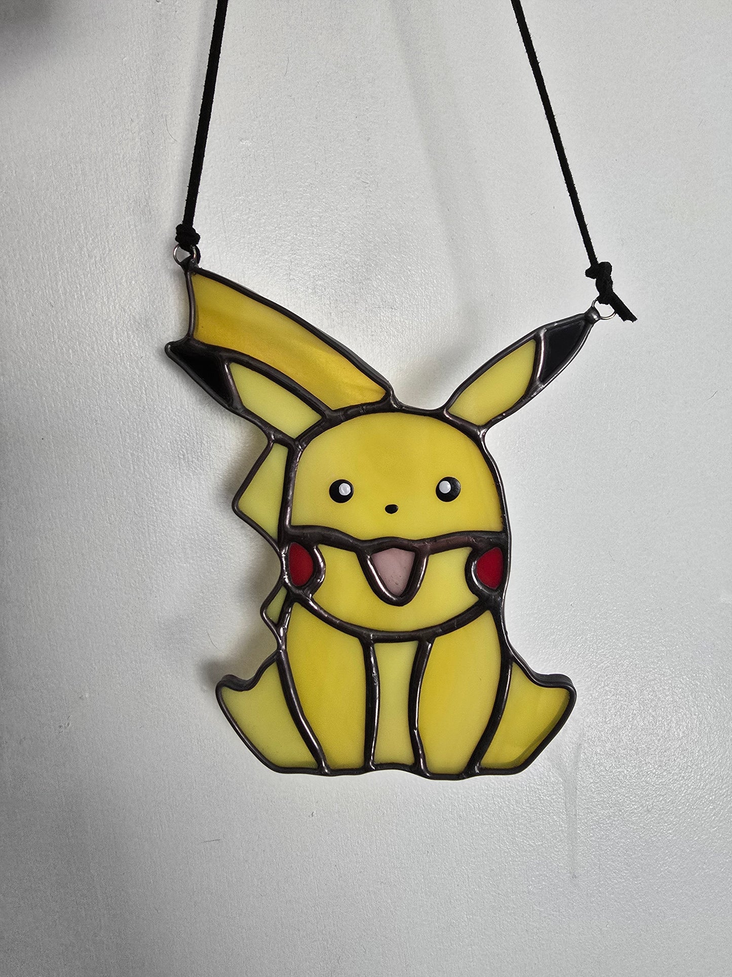 Pikachu Inspired Stained Glass Suncatcher or Nightlight