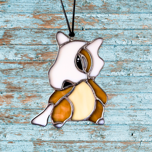 Cubone Inspired Stained Glass Suncatcher or Nightlight