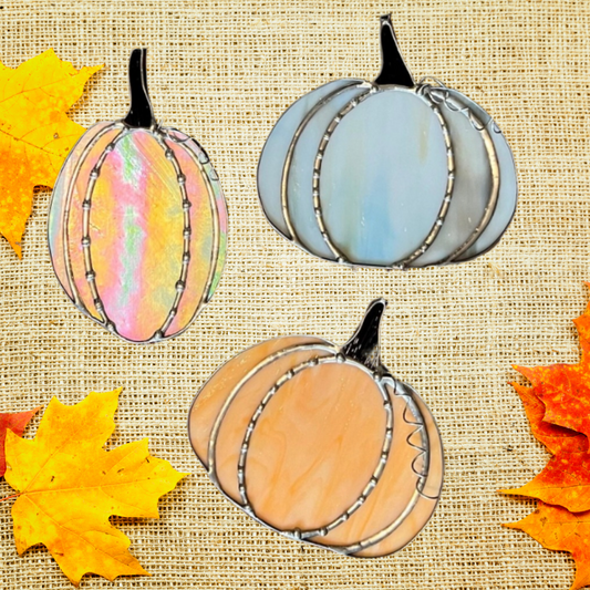 Stained Glass Suncatcher Pumpkins Halloween Fall