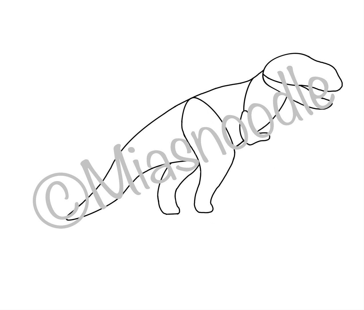 Dinosaur TRex Stained Glass Pattern Download Miasnoodle